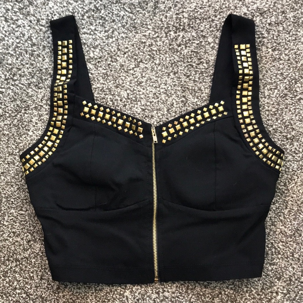Black crop top